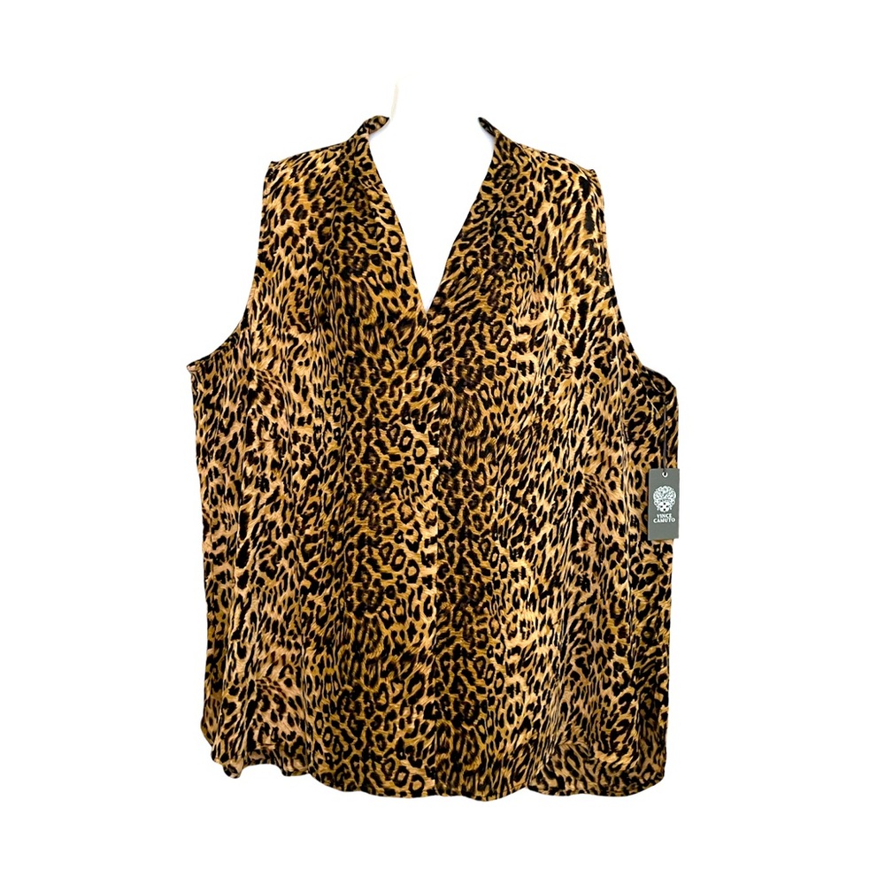NWT Sleeveless leopard print top